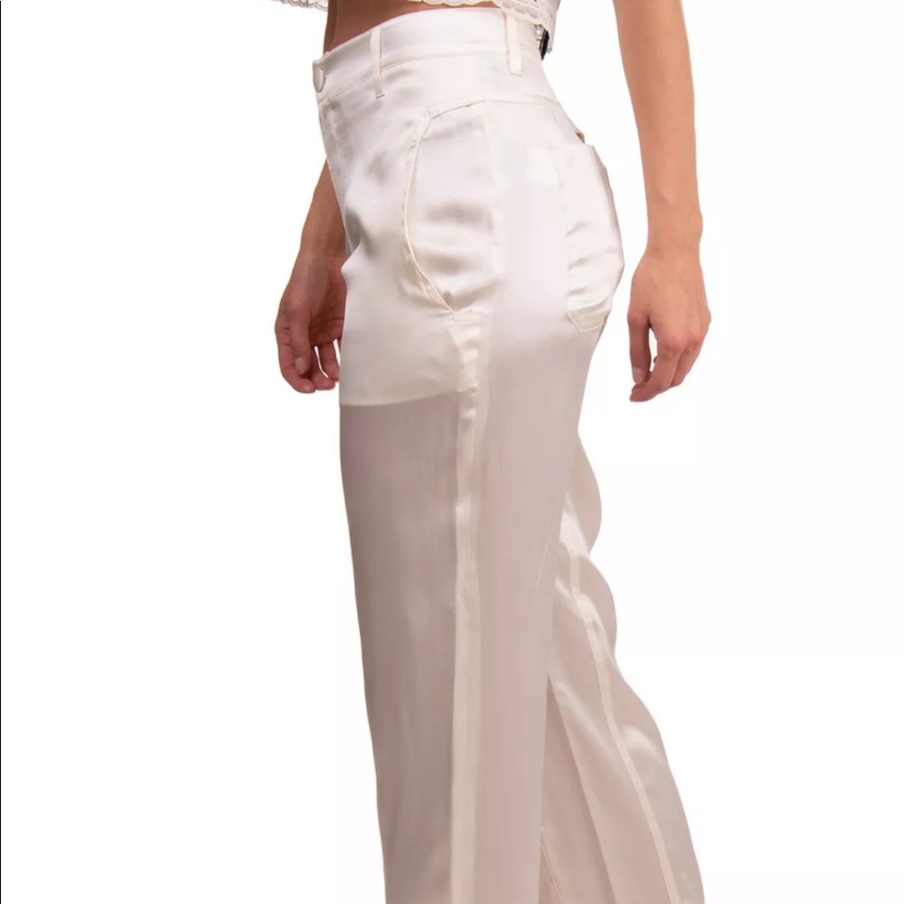 FINAL PRICE BLUMARINE Silk pant SWAROVSKI Elements - Picture 4 of 10